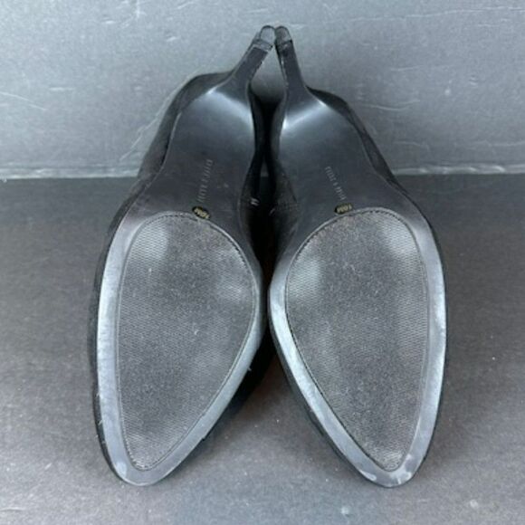 Women's Kelly & Katie "Chayse" Black Faux Suede Side Zipper High Heels Size 10 - Picture 7 of 7